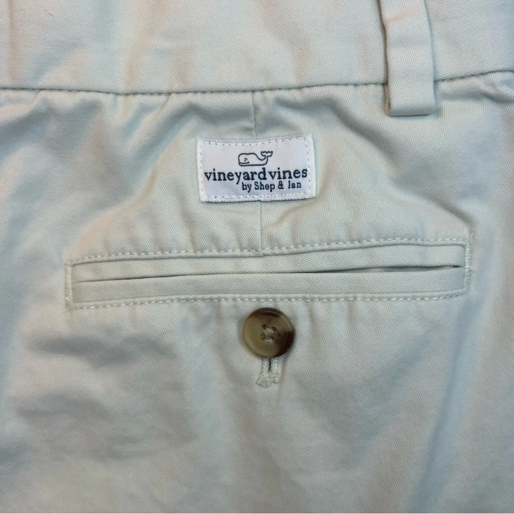 Vineyard Vines by Shep & Ian Khaki Pants | Size 14 | Embroidered Whale Logo